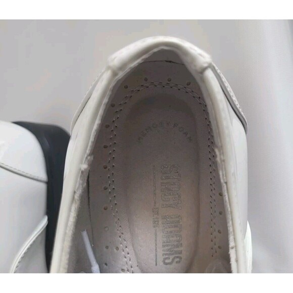 Stacy Adams Men\'s Gala Shiny White Patent Cap Toe Oxford Dress Shoes Size 6M